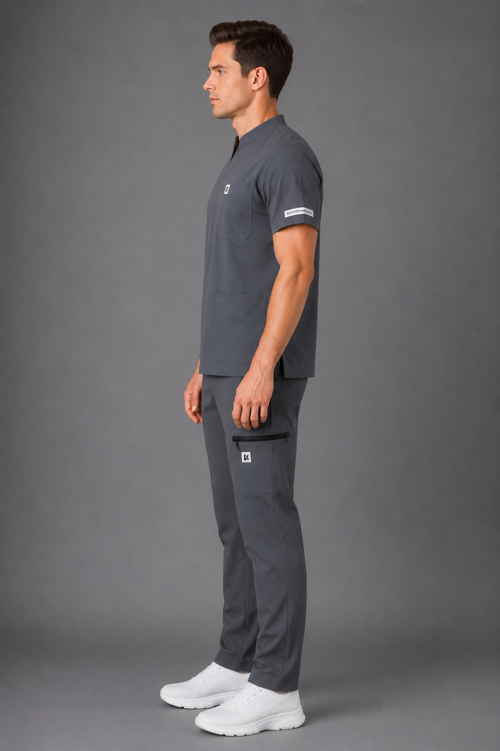 FitX Go Men’s Scrub Dark Grey