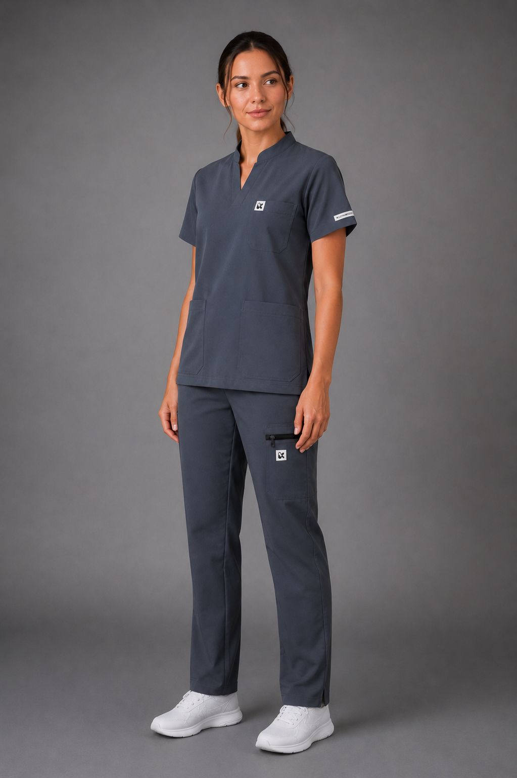 FitX Go women’s Scrub Dark Grey