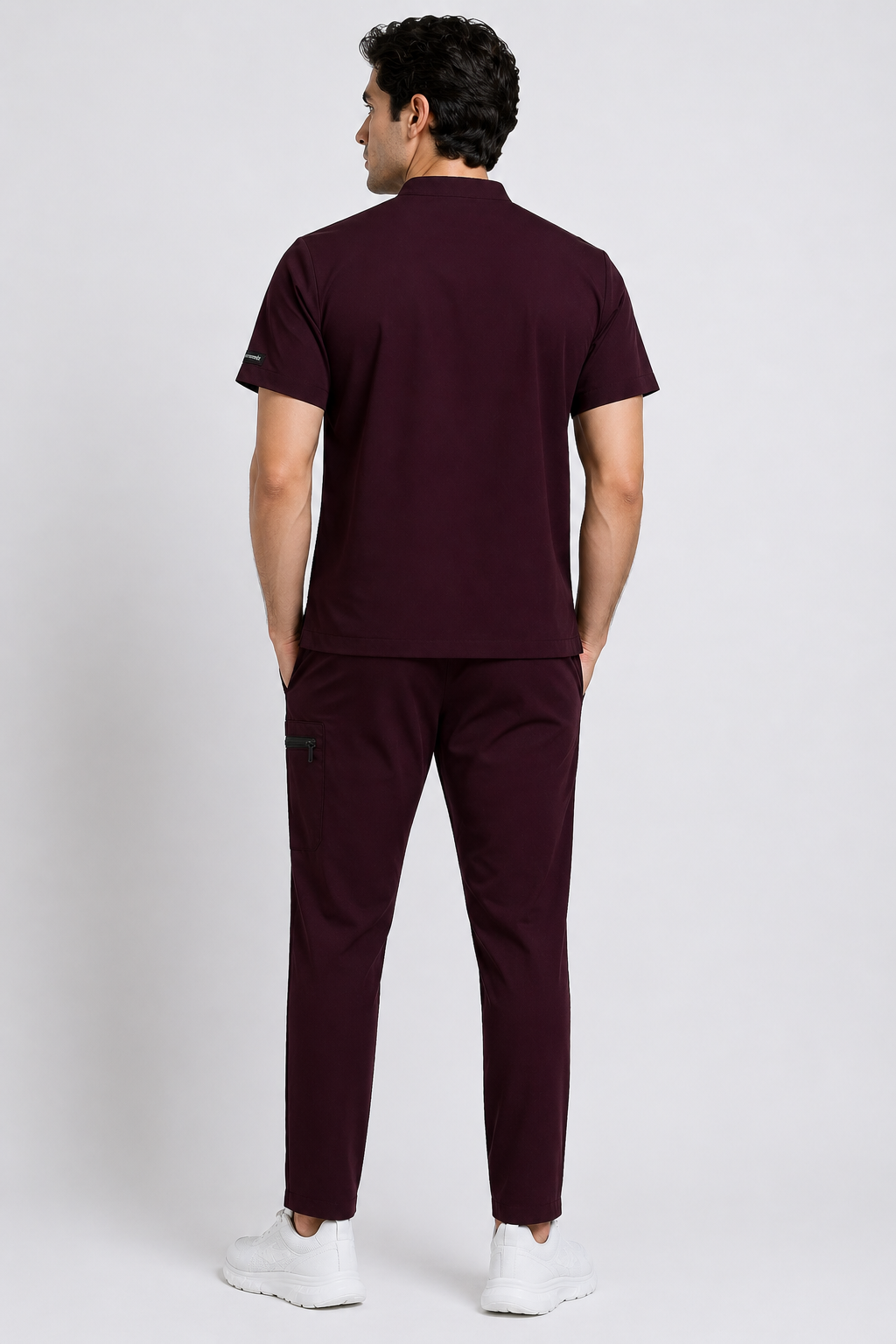 FitX Men’s Scrub Mid Night Maroon