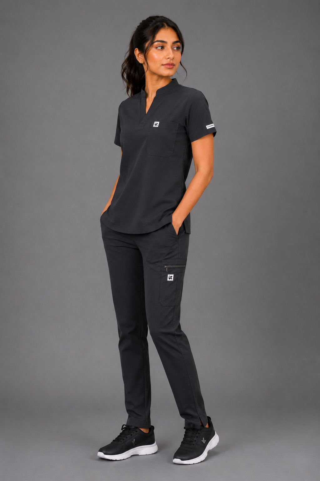 FitX women’s Scrub Grey