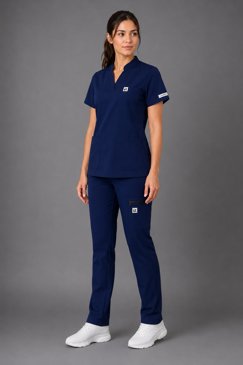FitX Go women’s Scrub Navy Blue