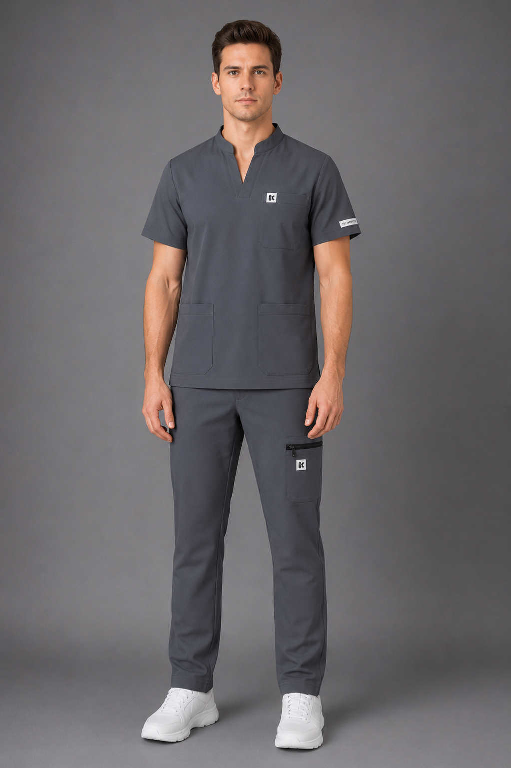 FitX Go Men’s Scrub Dark Grey