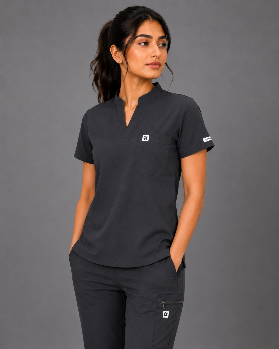 FitX women’s Scrub Grey