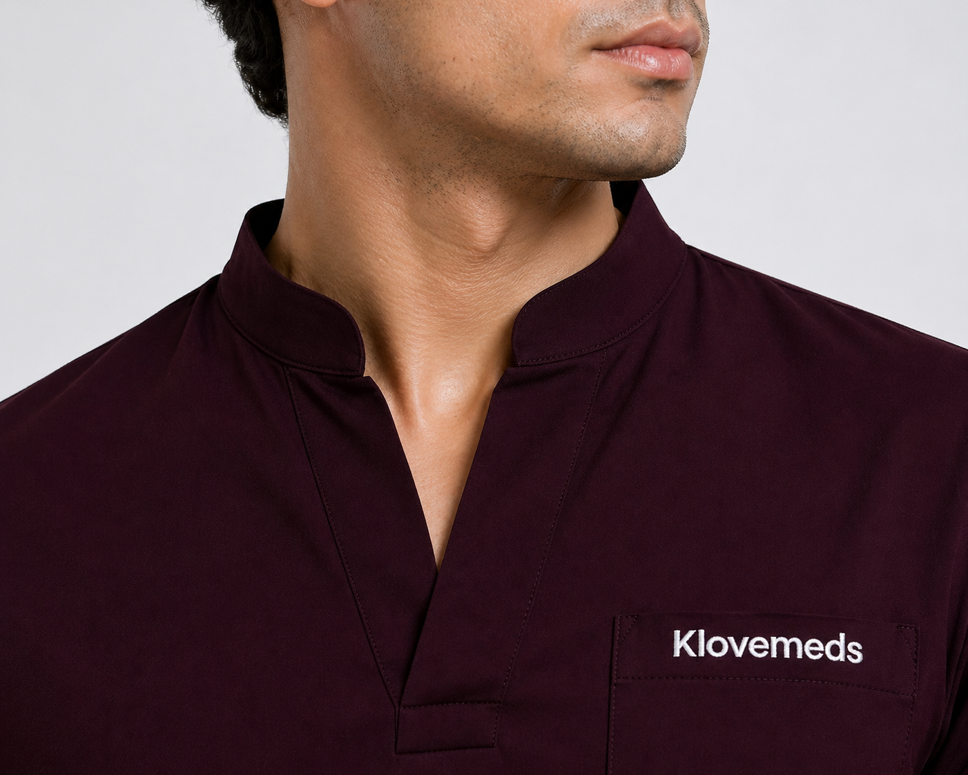 FitX Men’s Scrub Mid Night Maroon