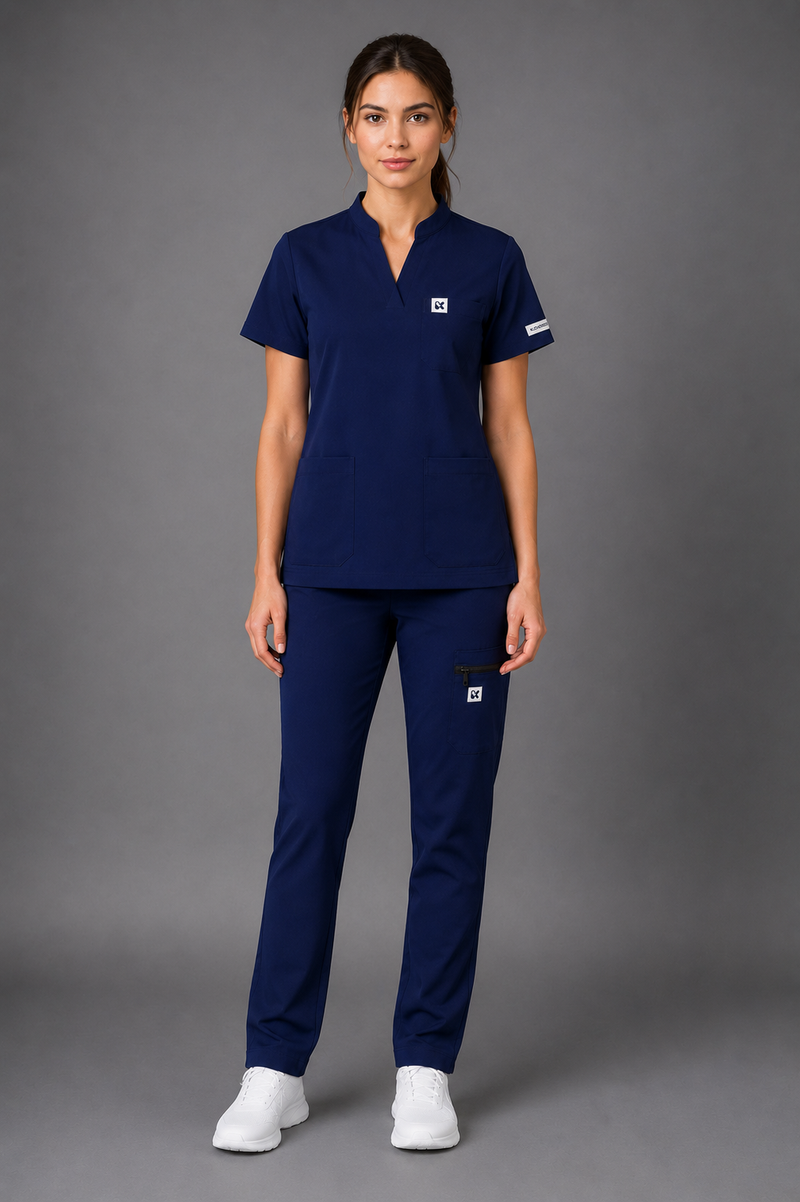 FitX Go women’s Scrub Navy Blue